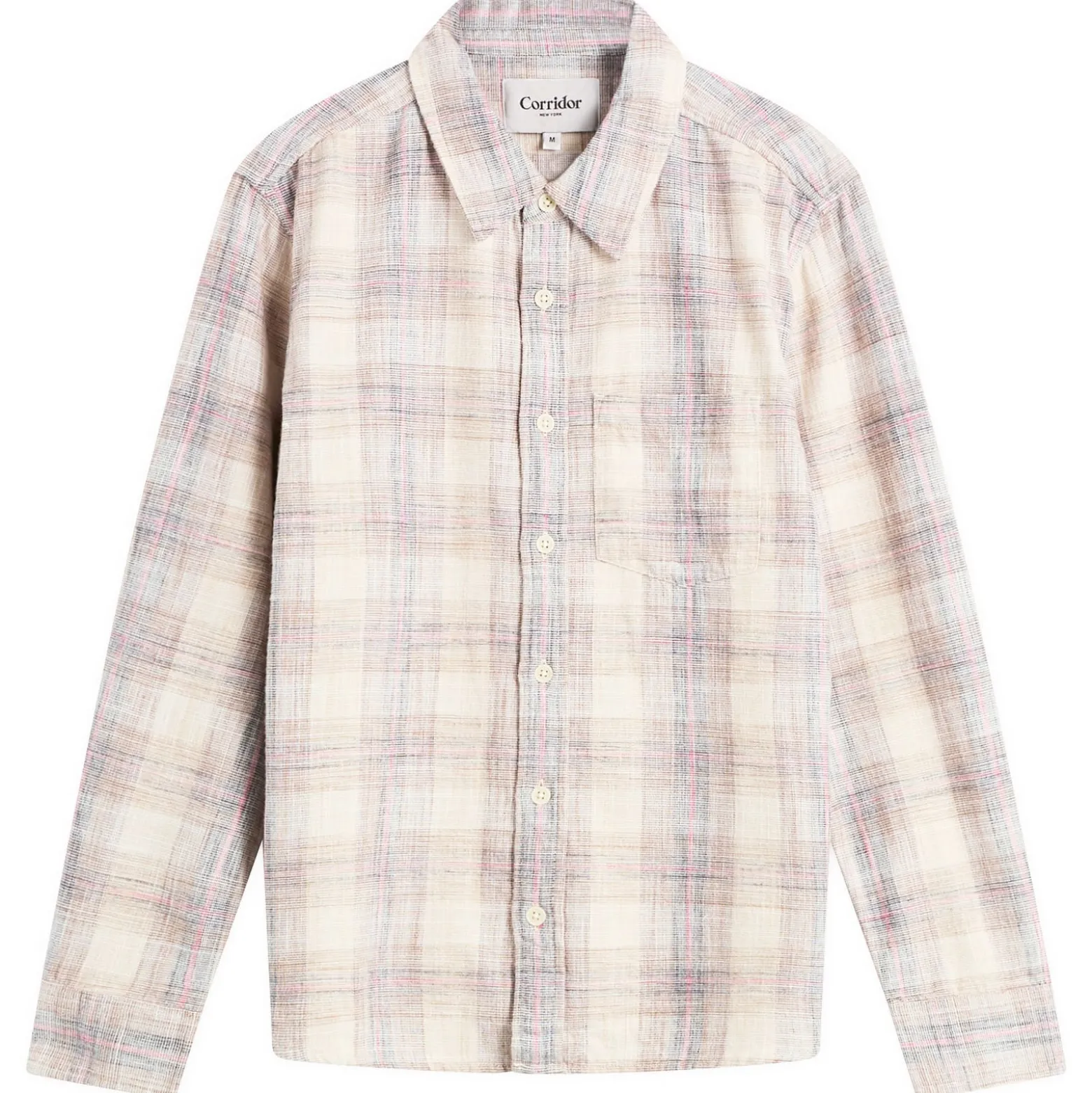 Corridor Rosewood Plaid Long Sleeve Shirt