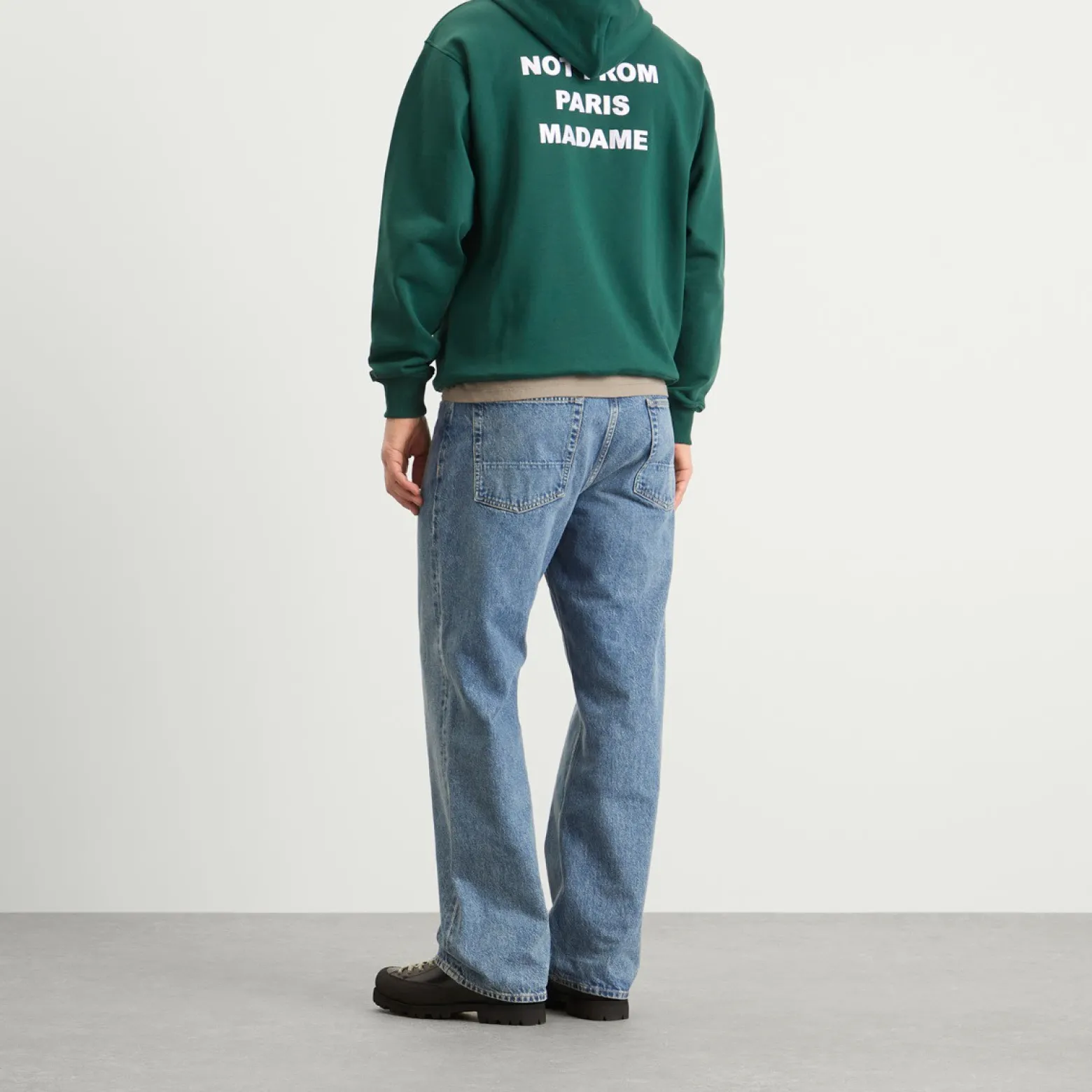 Drôle de Monsieur Not From Paris Madame Slogan Hoodie