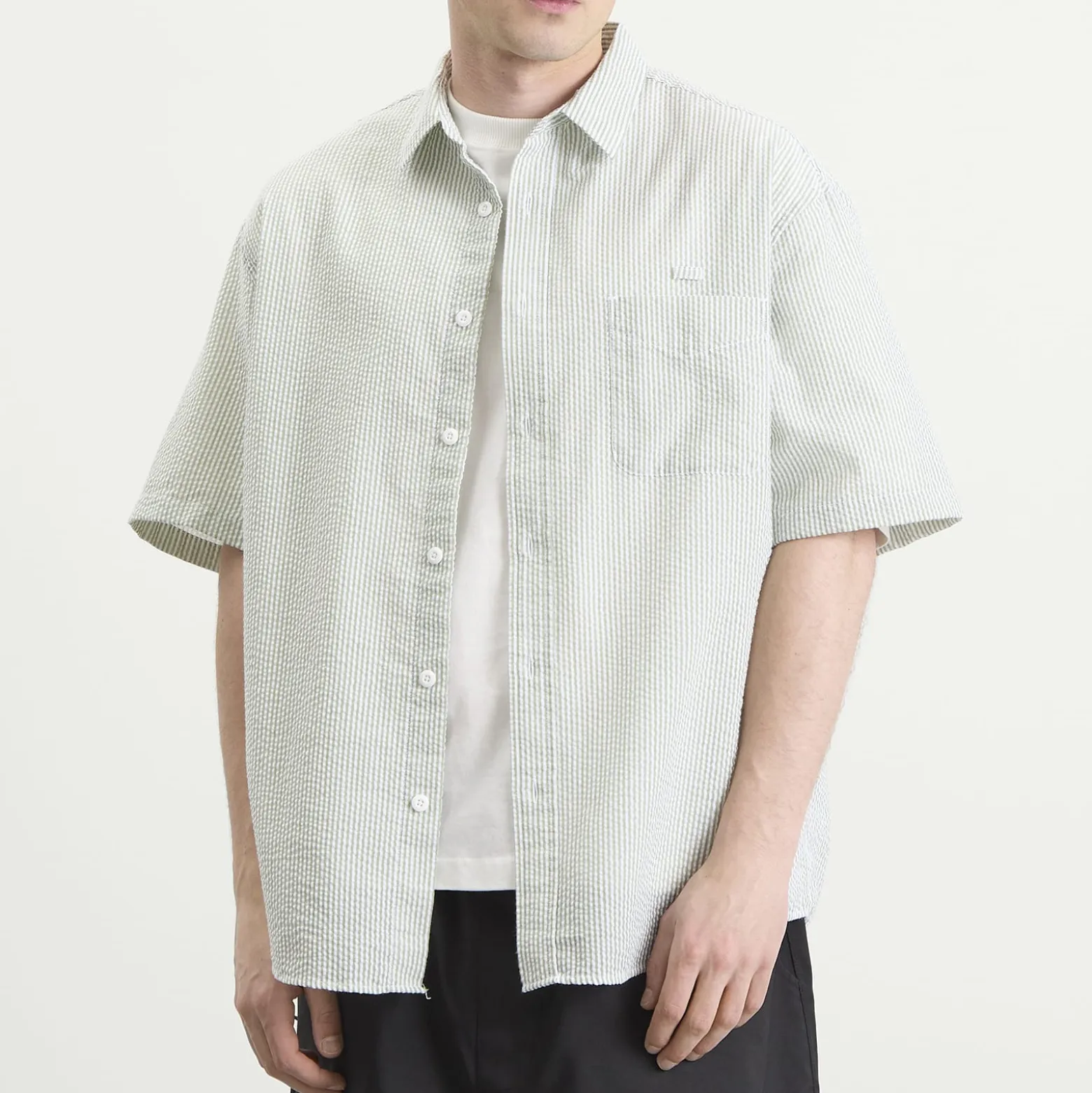 FrizmWORKS OG Stripe Seersucker Short Sleeve Shirt