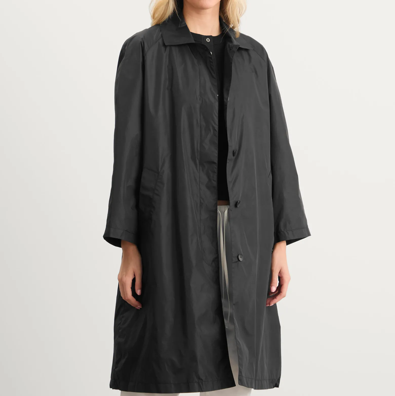 Nothing Written Urban Nylon Trench Coat