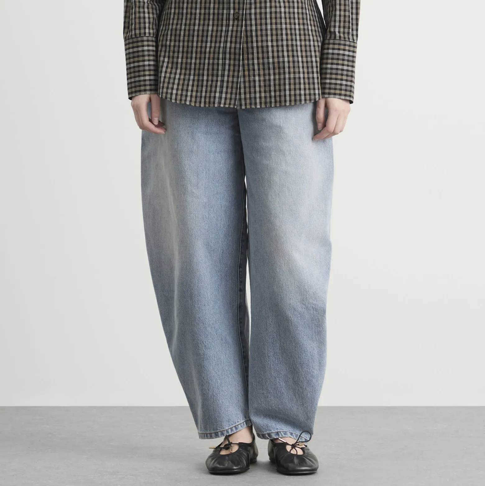 Róhe High-Waist Sculptural Denim Jeans