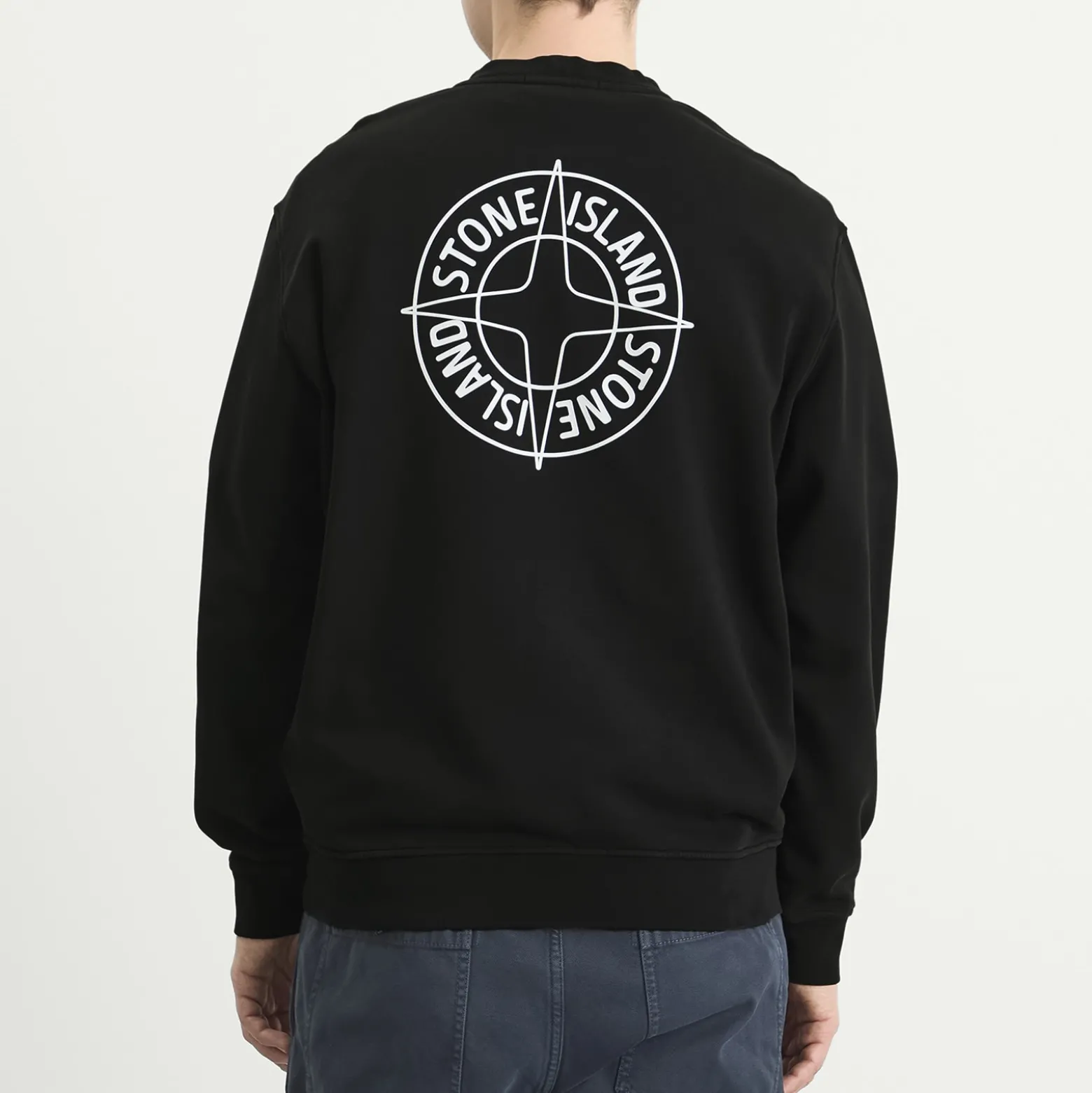 Stone Island Outline Compass Crew Neck Sweatshirt